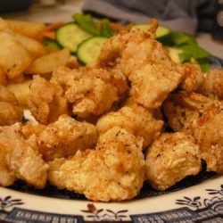Chinese Salt and Peppercorn Chicken Pieces.