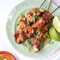 Satay Chicken on Skewers