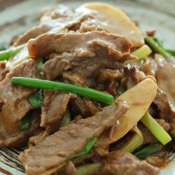 Beef with Ginger & Spring Onion
