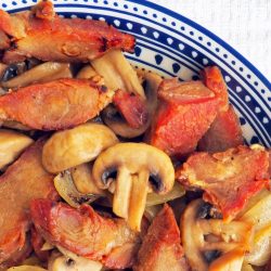 Roast Pork with Mushrooms