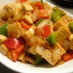 Tofu in Sweet and Sour Sauce