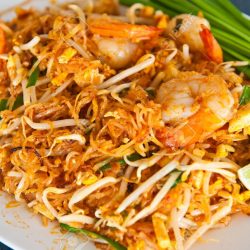 Pad Thai Noodles with King Prawns