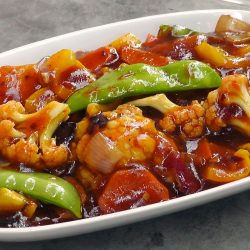 Stir Fried Mixed Vegetables in Szechuan Sauce