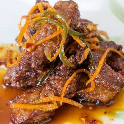 Fillet Steak in Fruity Mandarin Sauce