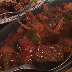 Beef in Fruity Mandarin Sauce